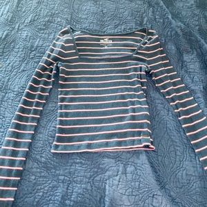 Hollister square neck layering long sleeve